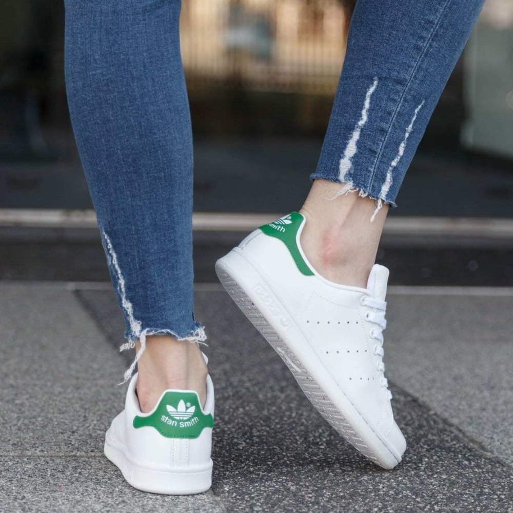 NIB Adidas Stan Smith B24105 White Green Womens Athletic tennis Shoes size 9